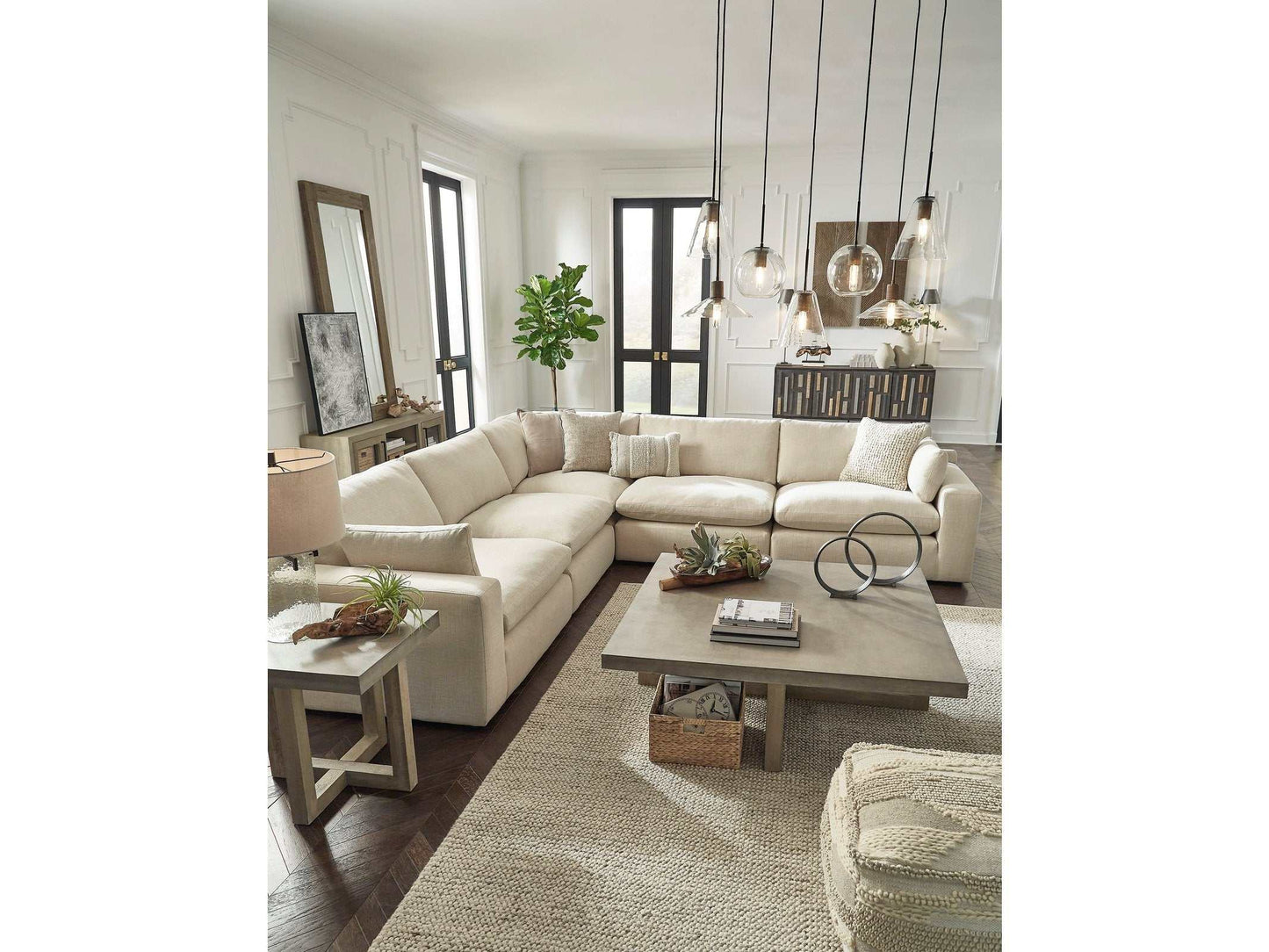 Elyza Linen Modular Sectional Units Create your own Style