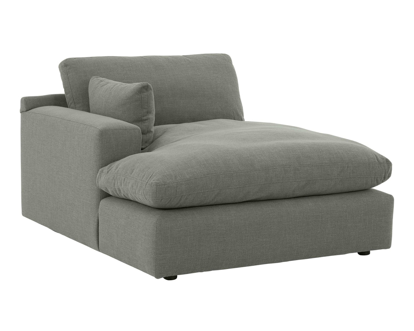 Elyza Smoke 3pc Sectional Sofa w/ LAF Corner Chaise