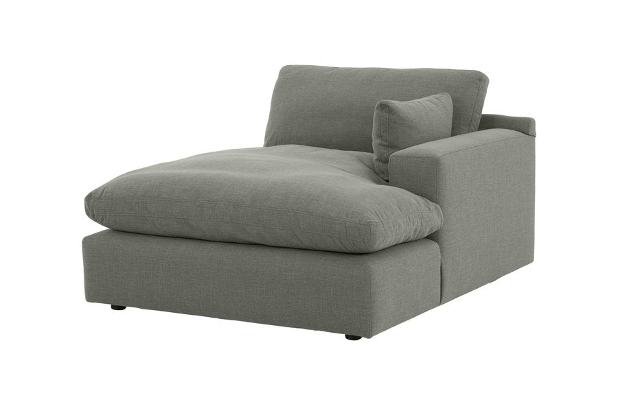 Elyza Smoke 5pc Sectional Sofa w/ RAF Corner Chaise