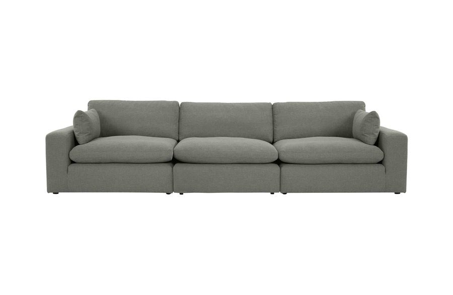 Elyza Smoke 3pc Sectional Sofa