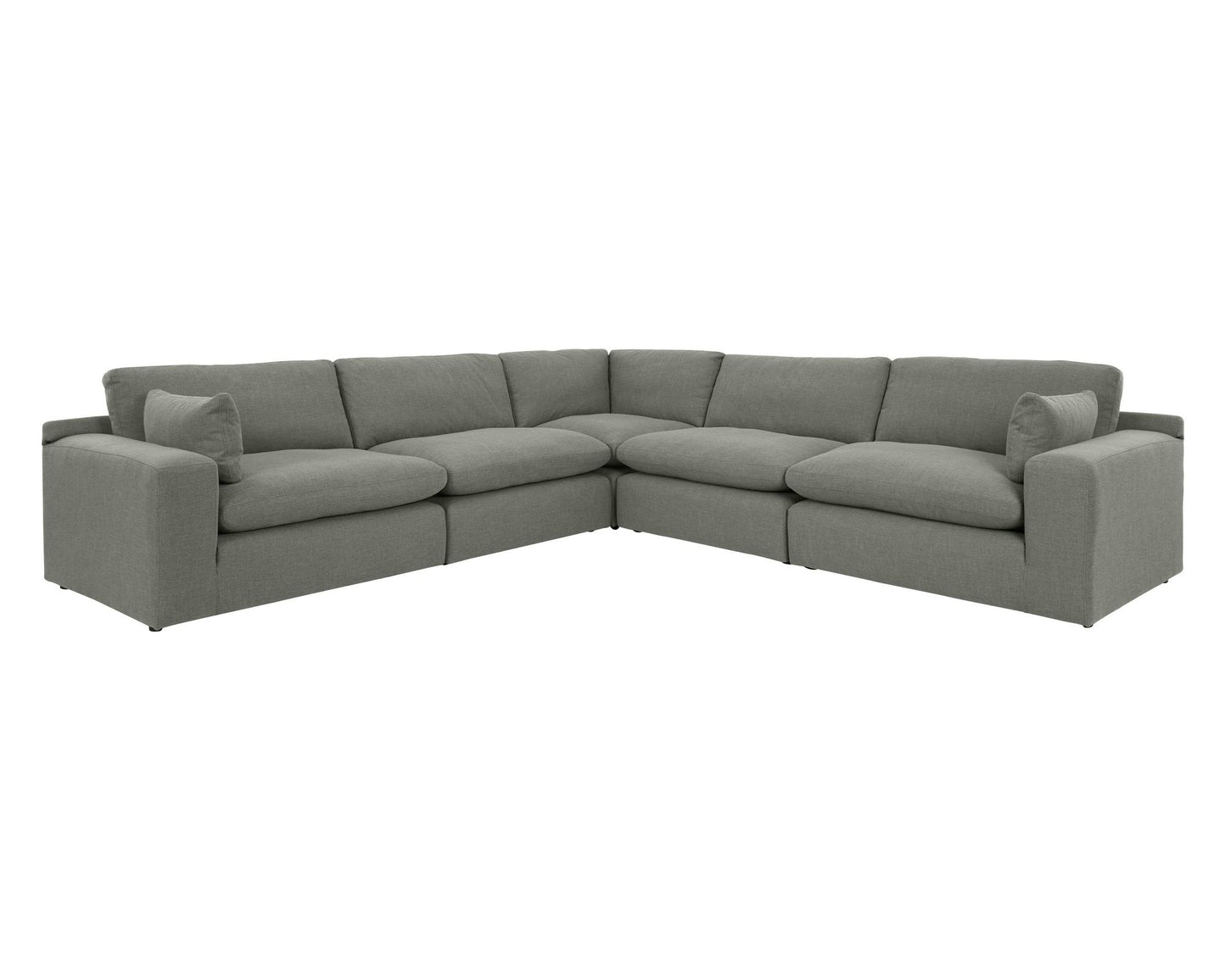 Elyza Smoke 5pc Sectional Sofa