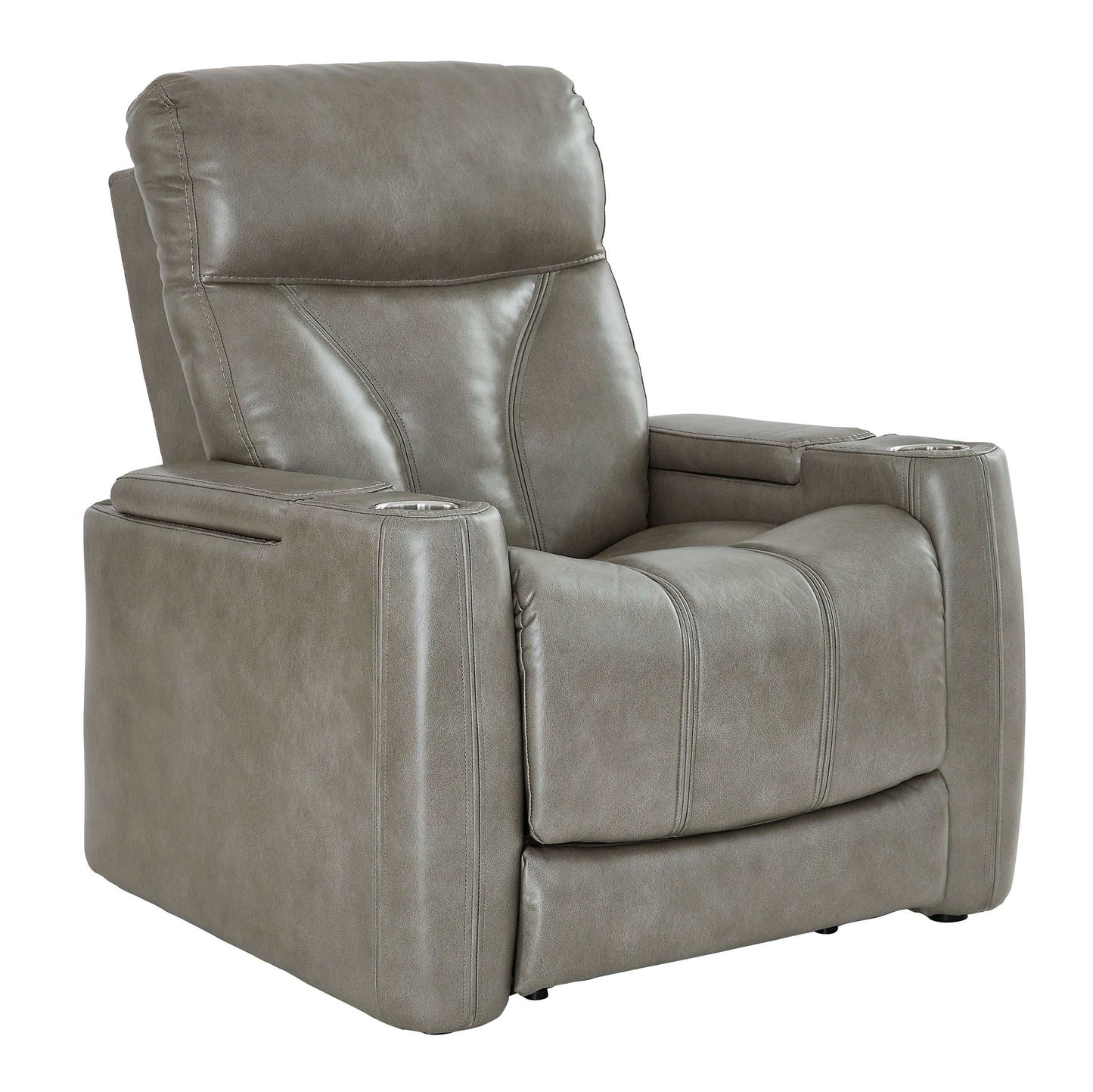 Benndale Gray Power Recliner w/ LED