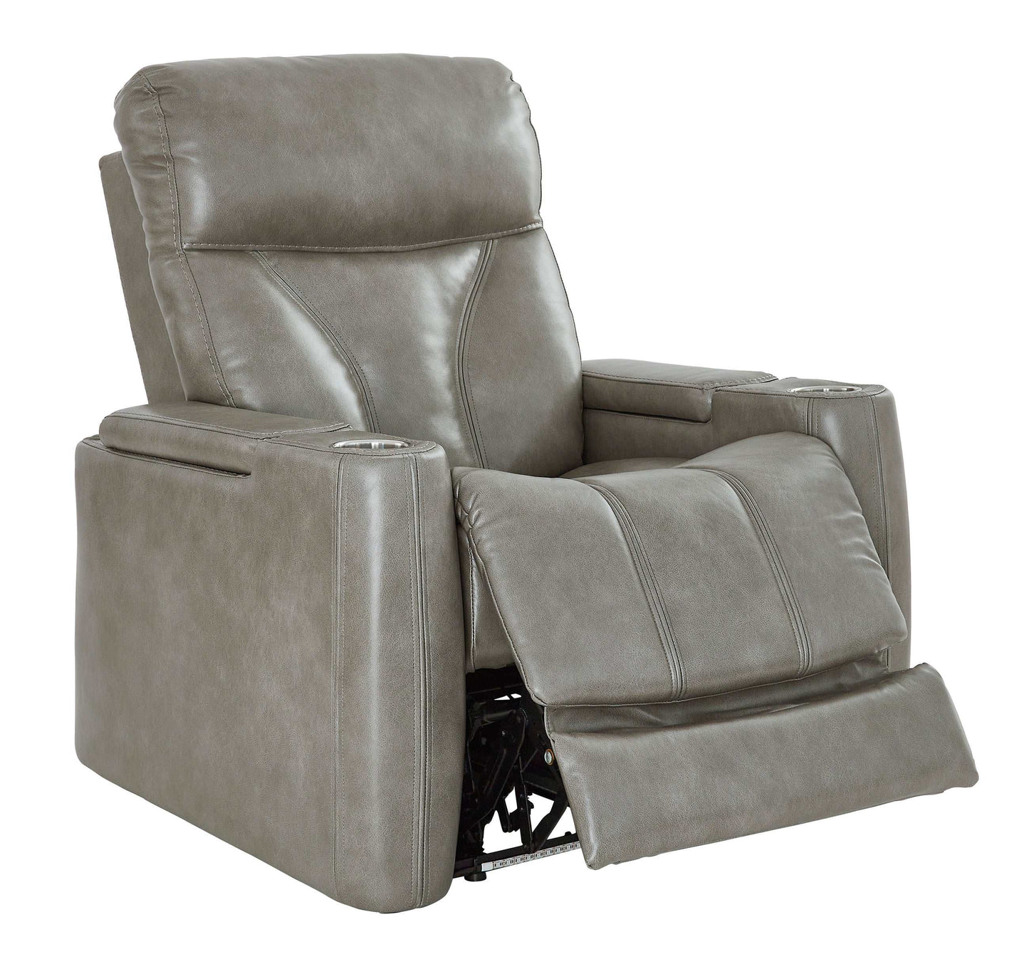 Benndale Gray Power Recliner w/ LED