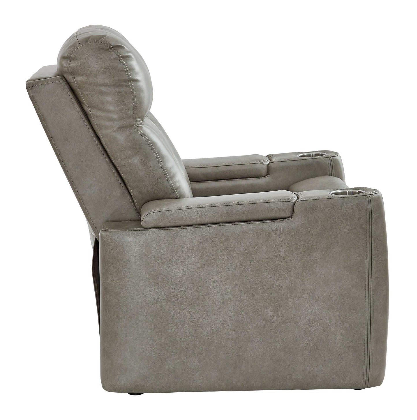 Benndale Gray Power Recliner w/ LED