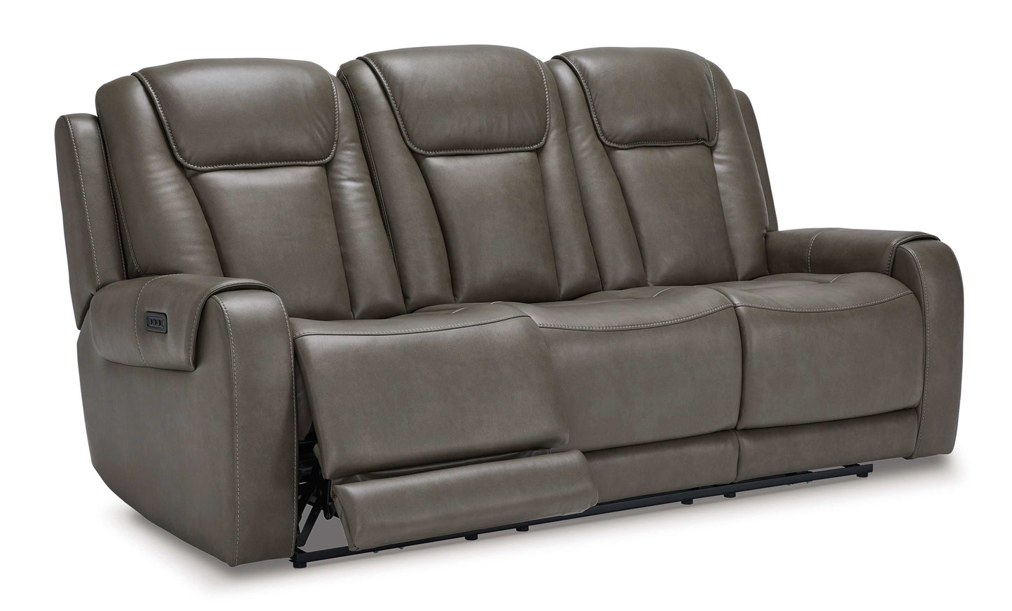 Card Player Smoke Power Reclining Sofa