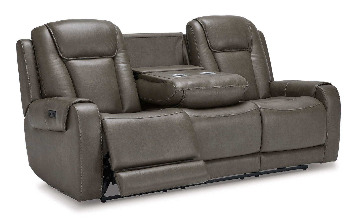 Card Player Smoke Power Reclining Sofa