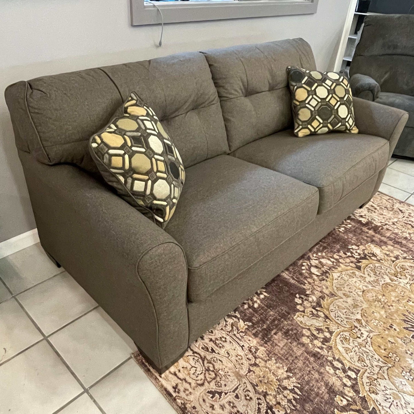 Tibbee Slate Sofa