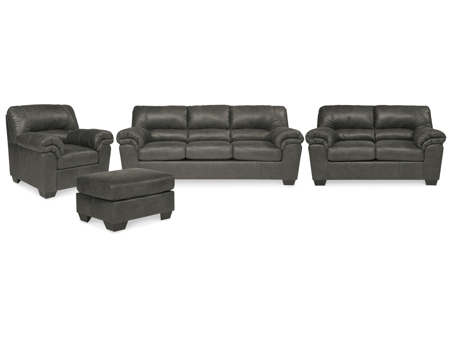 Bladen Gray Sofa, Loveseat, Chair and Ottoman