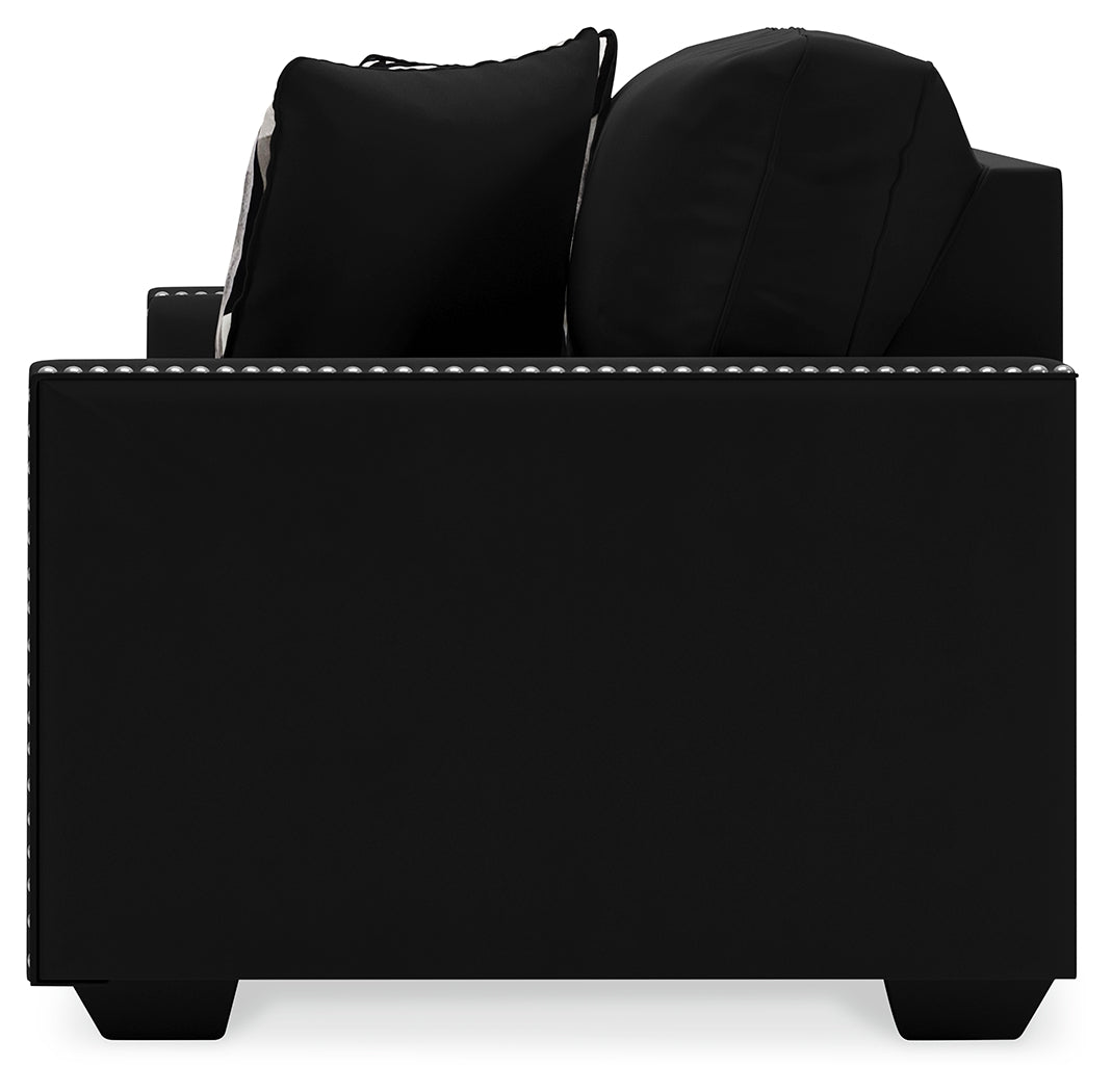 Gleston Black Loveseat and Chair