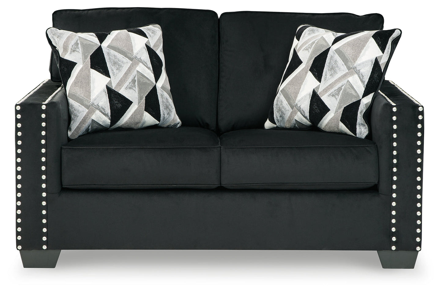 Gleston Black Sofa, Loveseat, Chair, and Ottoman