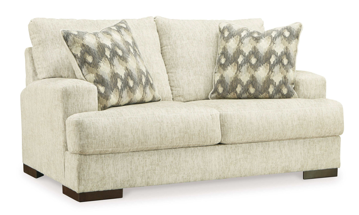 Caretti Parchment Stationary Loveseat