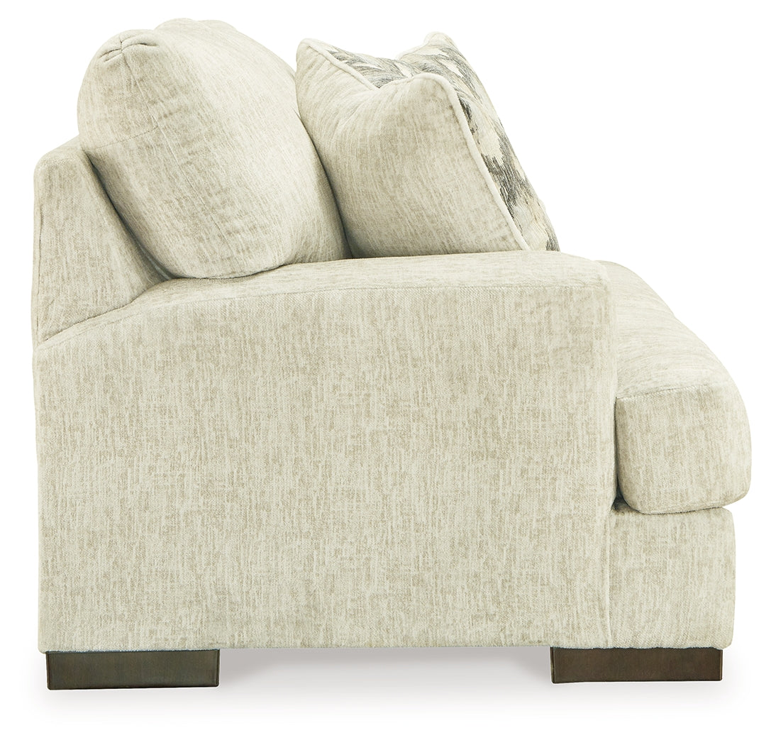 Caretti Beige Sofa, Loveseat, Oversized Chair and Ottoman