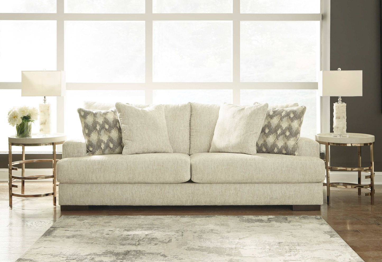 Caretti Parchment Stationary Sofa