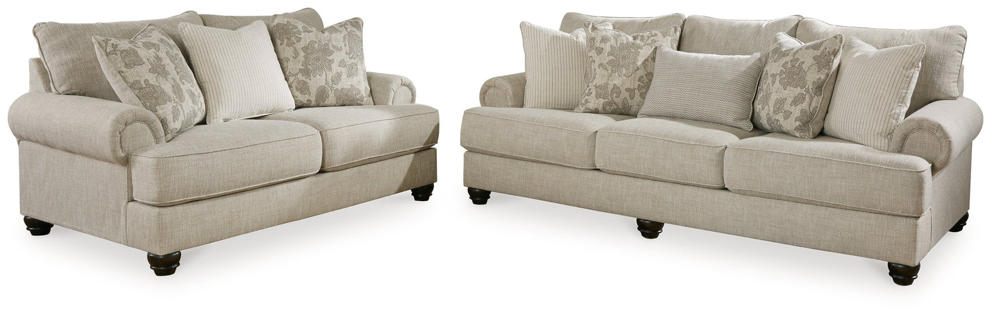 Asanti Fog Sofa and Loveseat