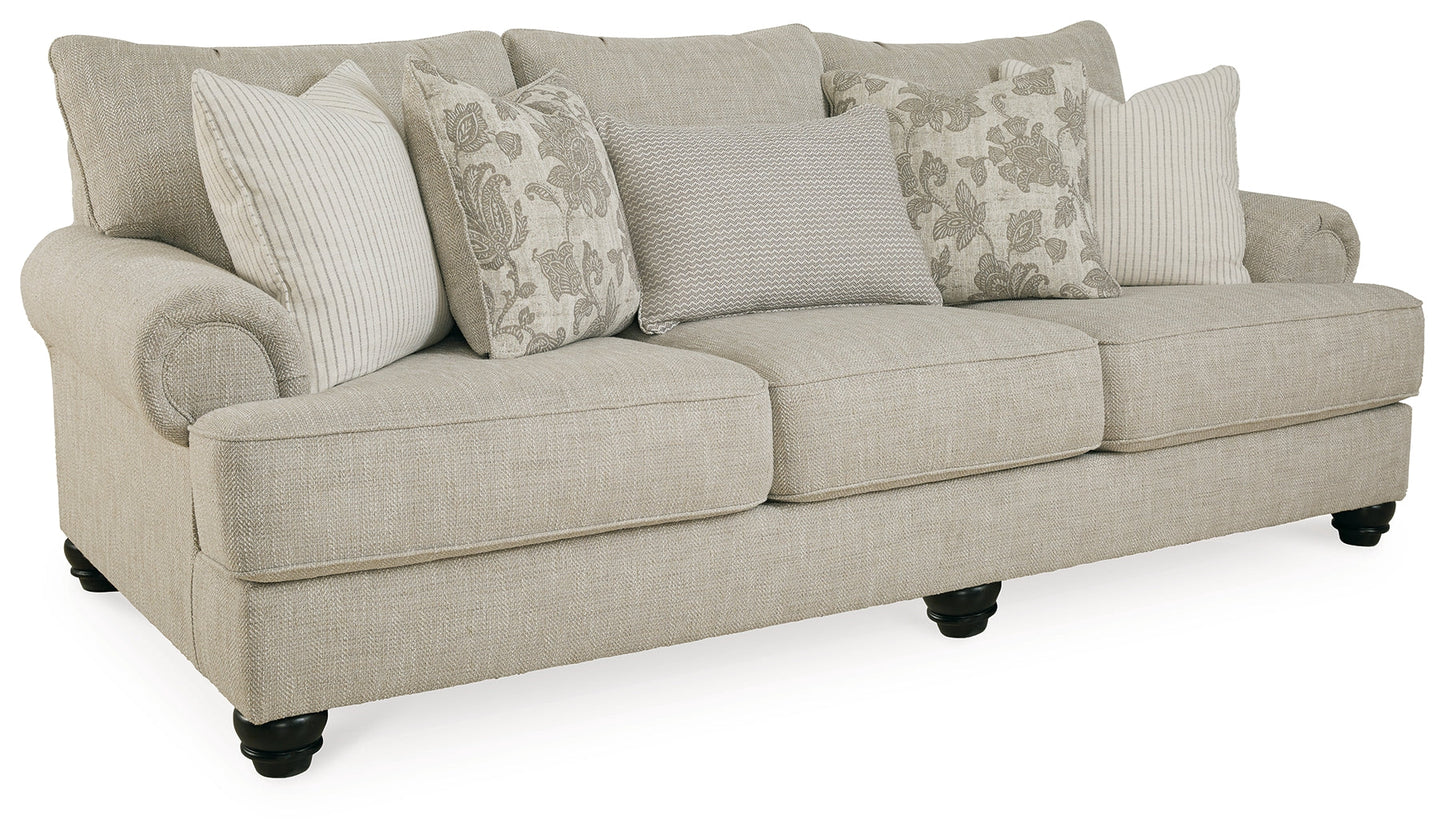 Asanti Fog Sofa, Loveseat, Oversized Chair and Ottoman