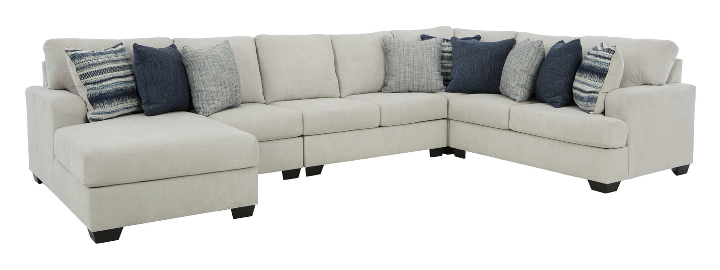 Lowder Stone 5pc Sectional Sofa w/ LAF Chaise