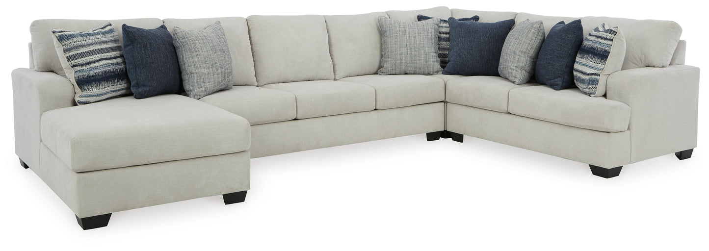 Lowder Stone 4-Piece Sectional with Chaise