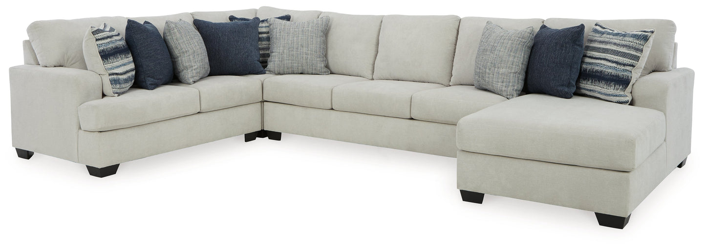 Lowder Stone 4pc Sectional with Chaise