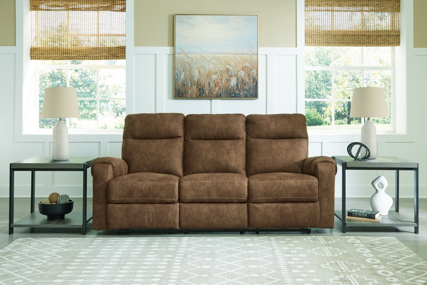 Edenwold Brown Reclining Sofa