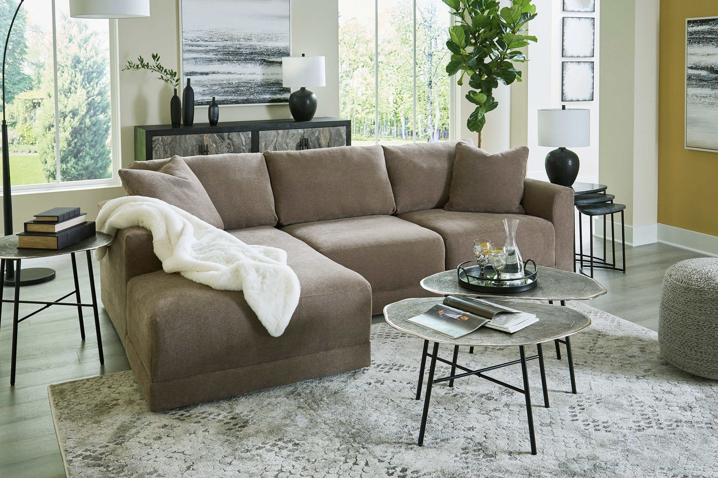 Raeanna Storm LAF Chaise Sectional / 3pc