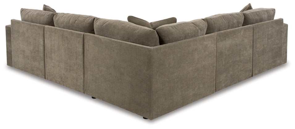 Raeanna Storm Symmetrical Sectional Sofa / 5pc