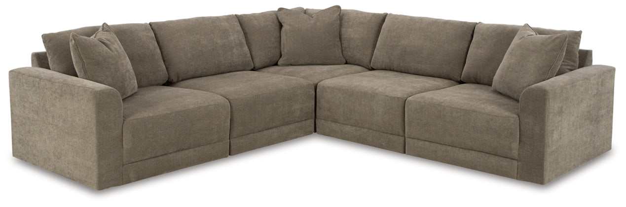 Raeanna Storm Symmetrical Sectional Sofa / 5pc