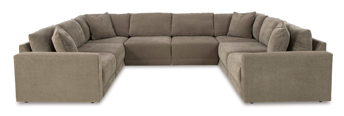 Raeanna Storm Symmetrical U Shape Sectional Sofa / 8pc