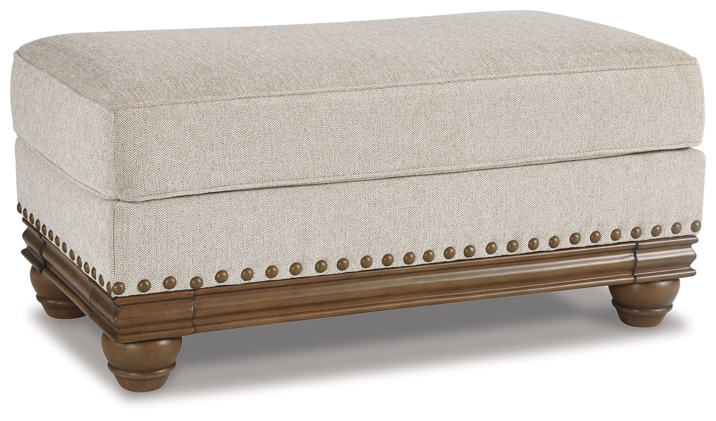 Harleson Wheat Sofa, Loveseat, and Ottoman