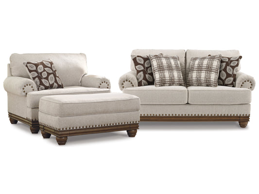 Harleson Wheat Loveseat, Chair, and Ottoman