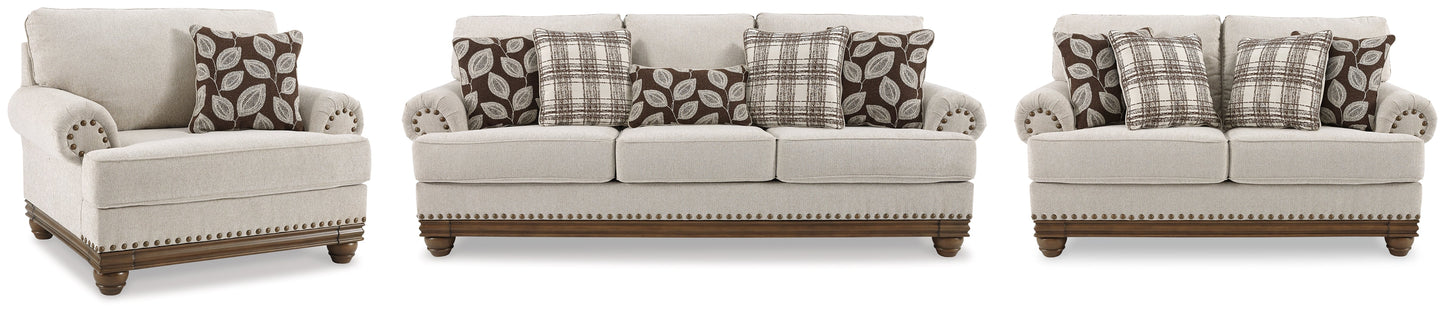 Harleson Wheat Sofa, Loveseat, and Chair