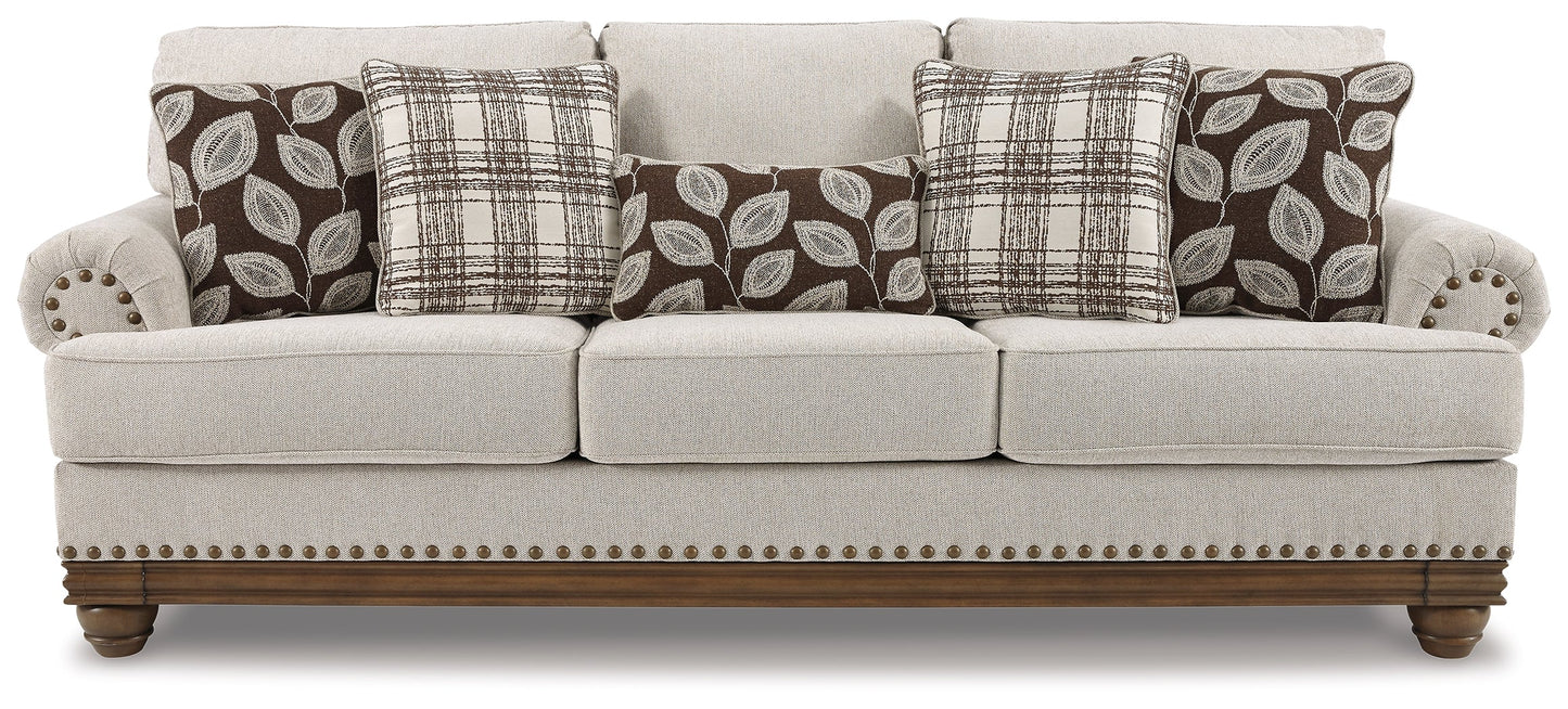 Harleson Wheat Sofa and Loveseat with Chair and Ottoman