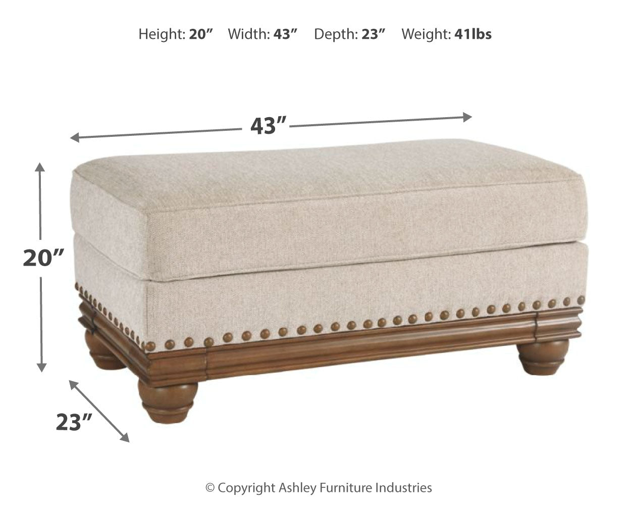 Harleson Wheat Loveseat, Chair, and Ottoman