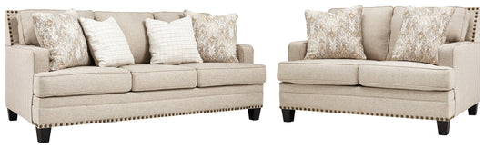 Claredon Linen Sofa and Loveseat