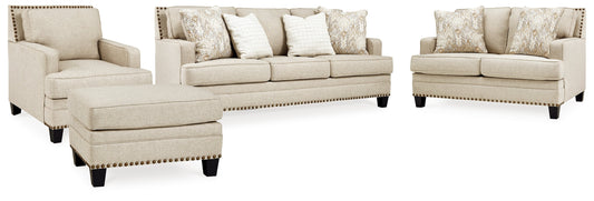 Claredon Linen Sofa, Loveseat, Chair and Ottoman