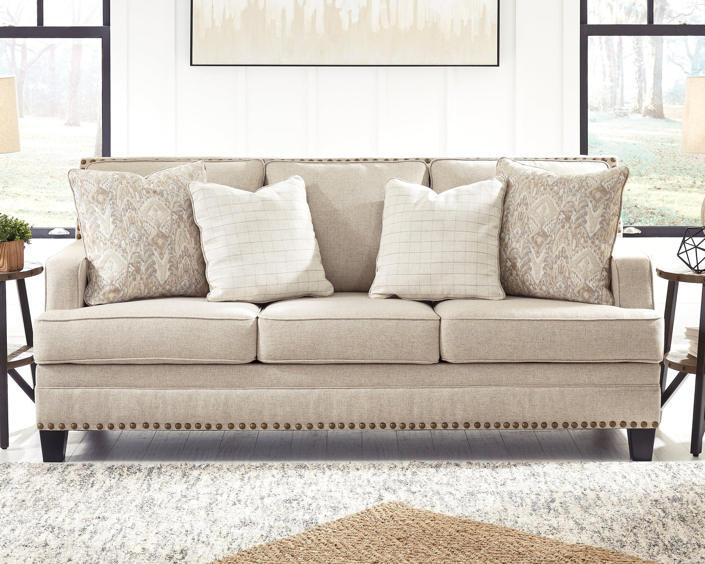 Claredon Linen Sofa and Chair