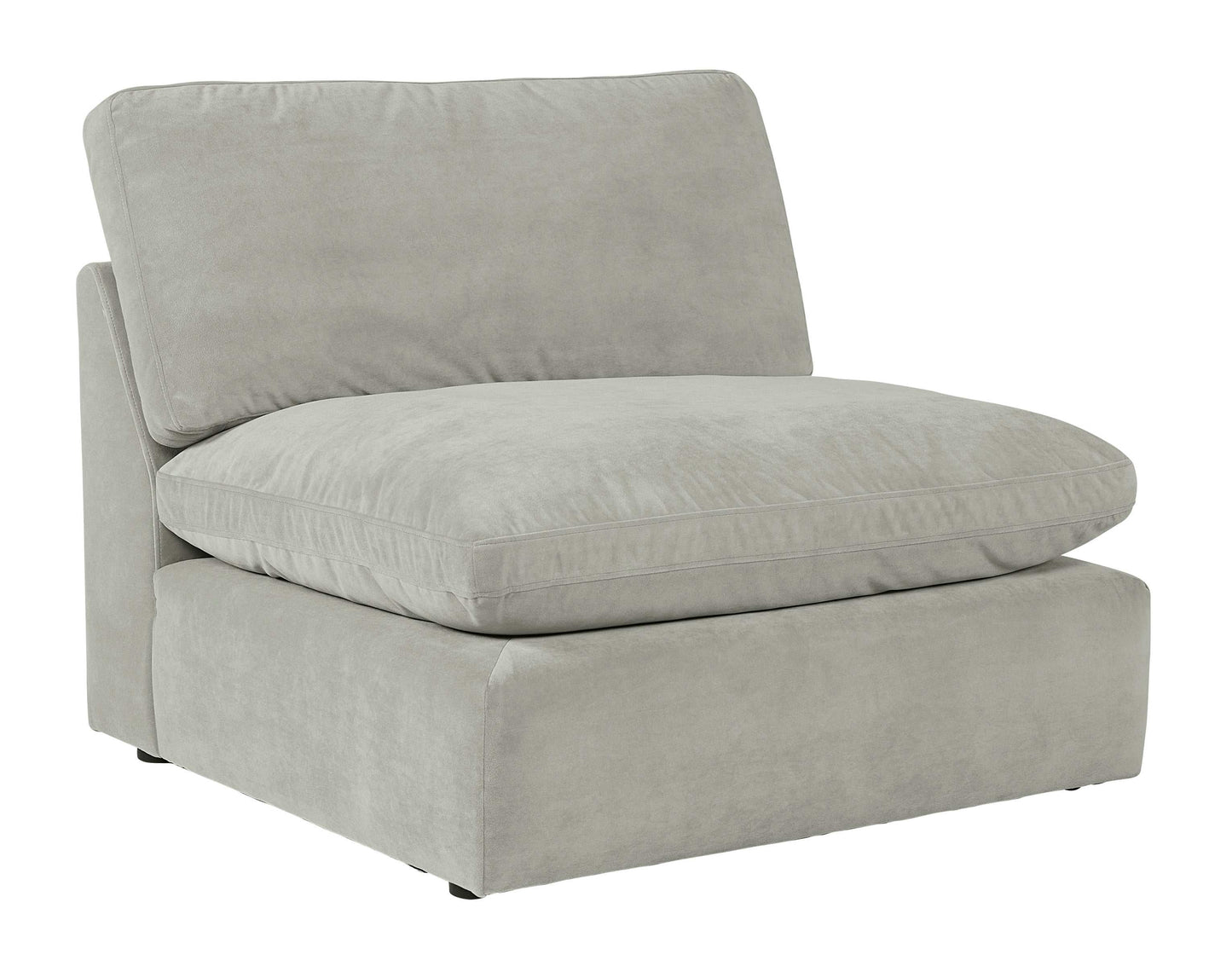 Sophie Gray Velvet Modular 5pc LAF Chaise Sectional