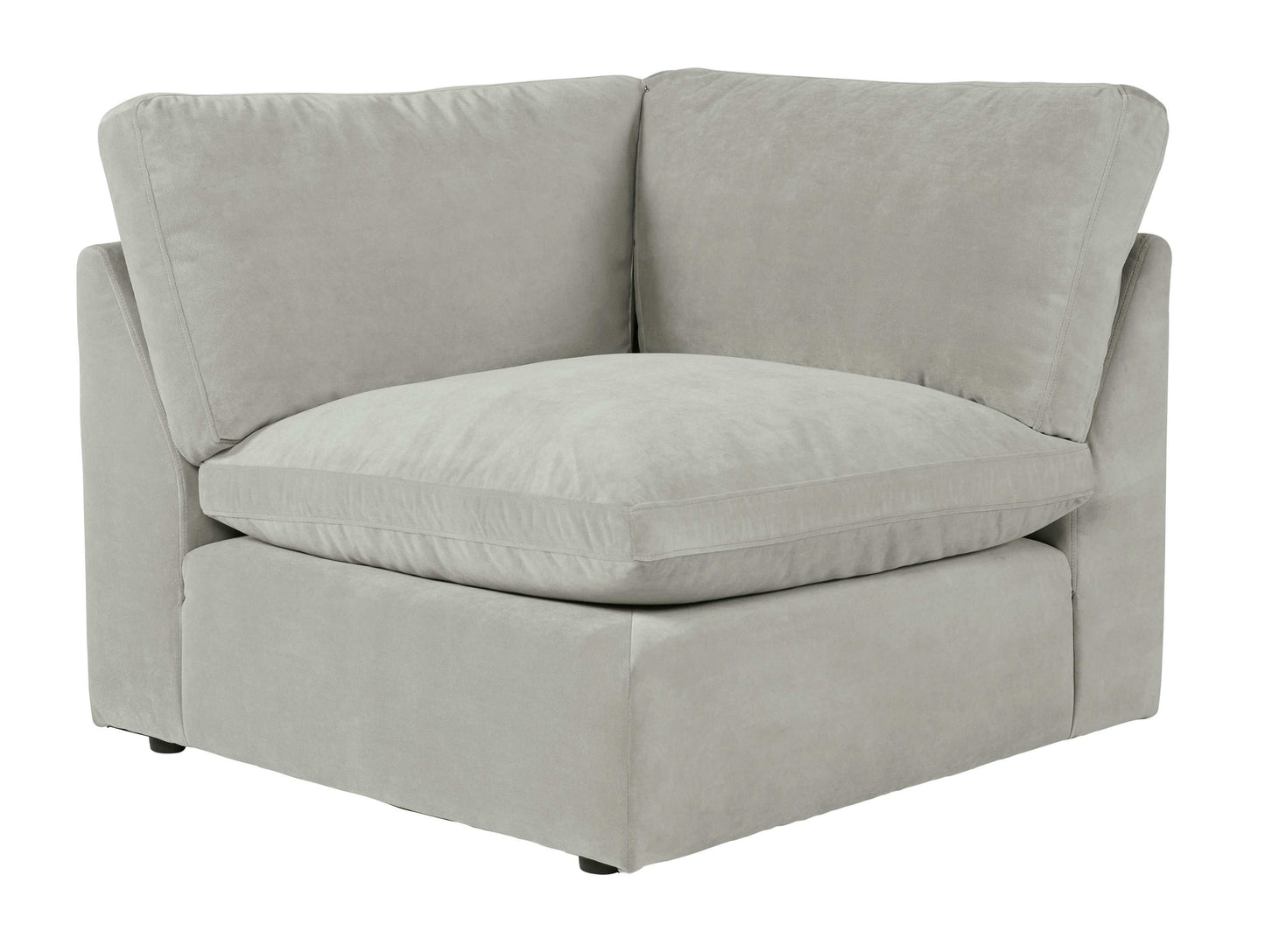 Sophie Gray Velvet Modular 5pc Symmetrical Sectional