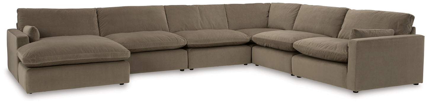 Sophie Cocoa 6-Piece Sectional with Chaise