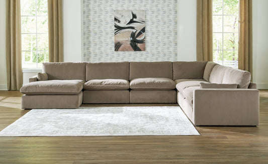 Sophie Cocoa 6-Piece Sectional with Chaise