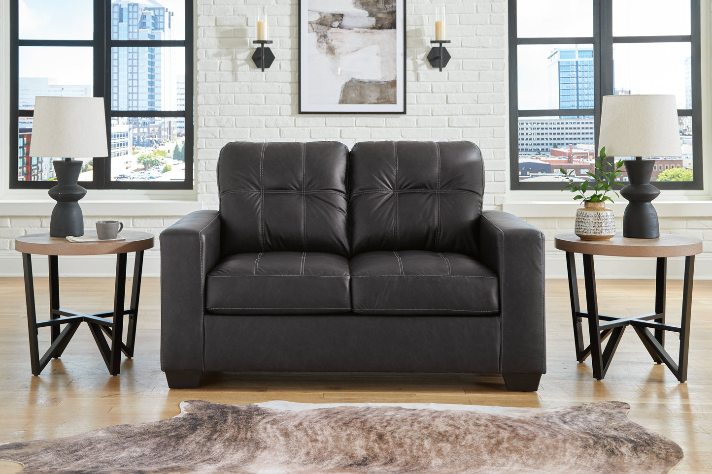 Barlin Mills Dark Gray Loveseat