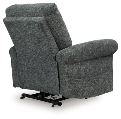 Aureta Charcoal Power Lift Recliner - Ornate Home