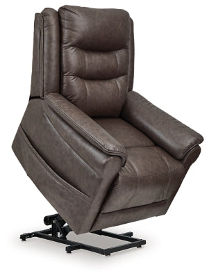 Oatman Umber Power Lift Recliner - Ornate Home