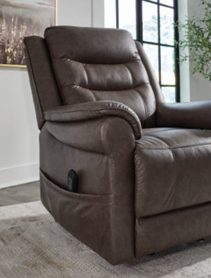 Oatman Umber Power Lift Recliner - Ornate Home