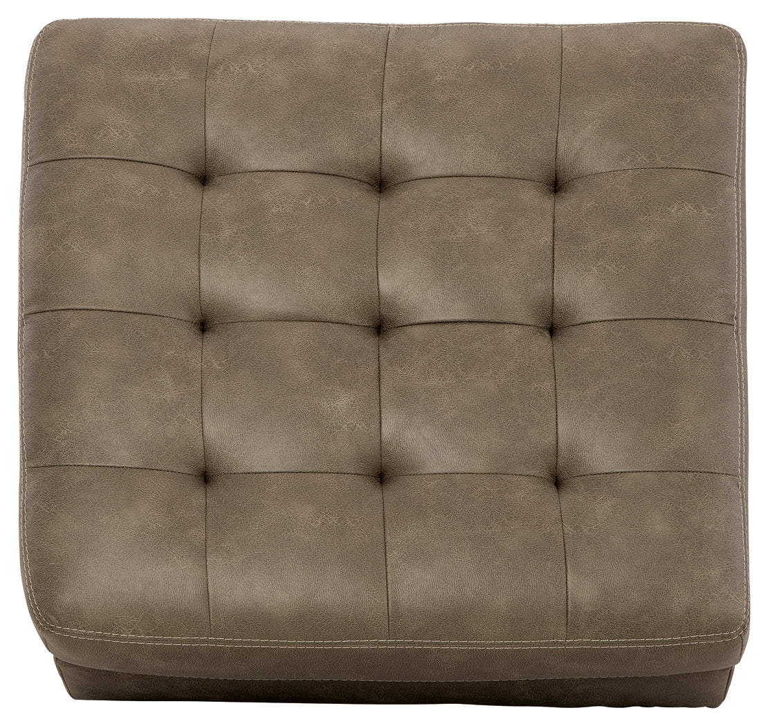 Keskin Sand 2-Piece Sectional with Chaise, Oversized Swivel Chair and Ottoman