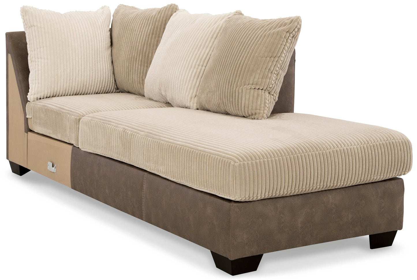 Keskin Sand L Shape 2pc Sectional w/ Chaise