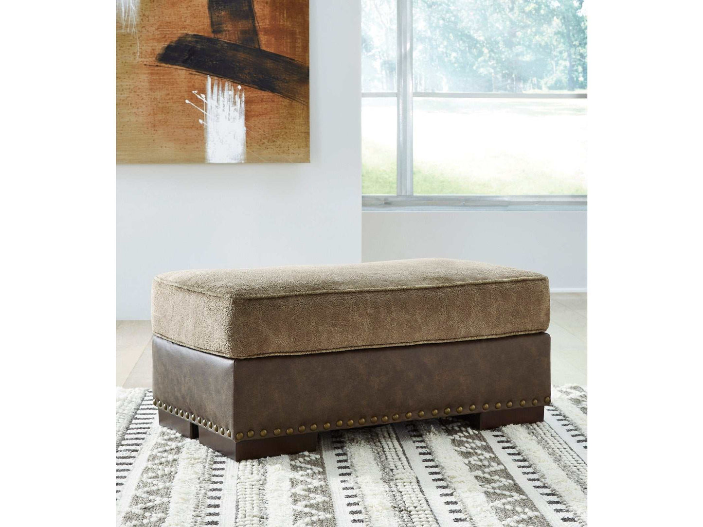 Alesbury Chocolate Ottoman