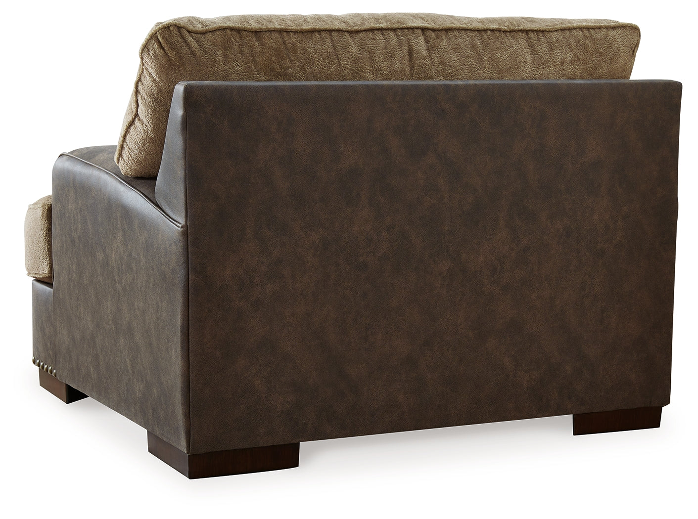 Alesbury Brown Sofa, Oversized Chair, Swivel Chair and Ottoman