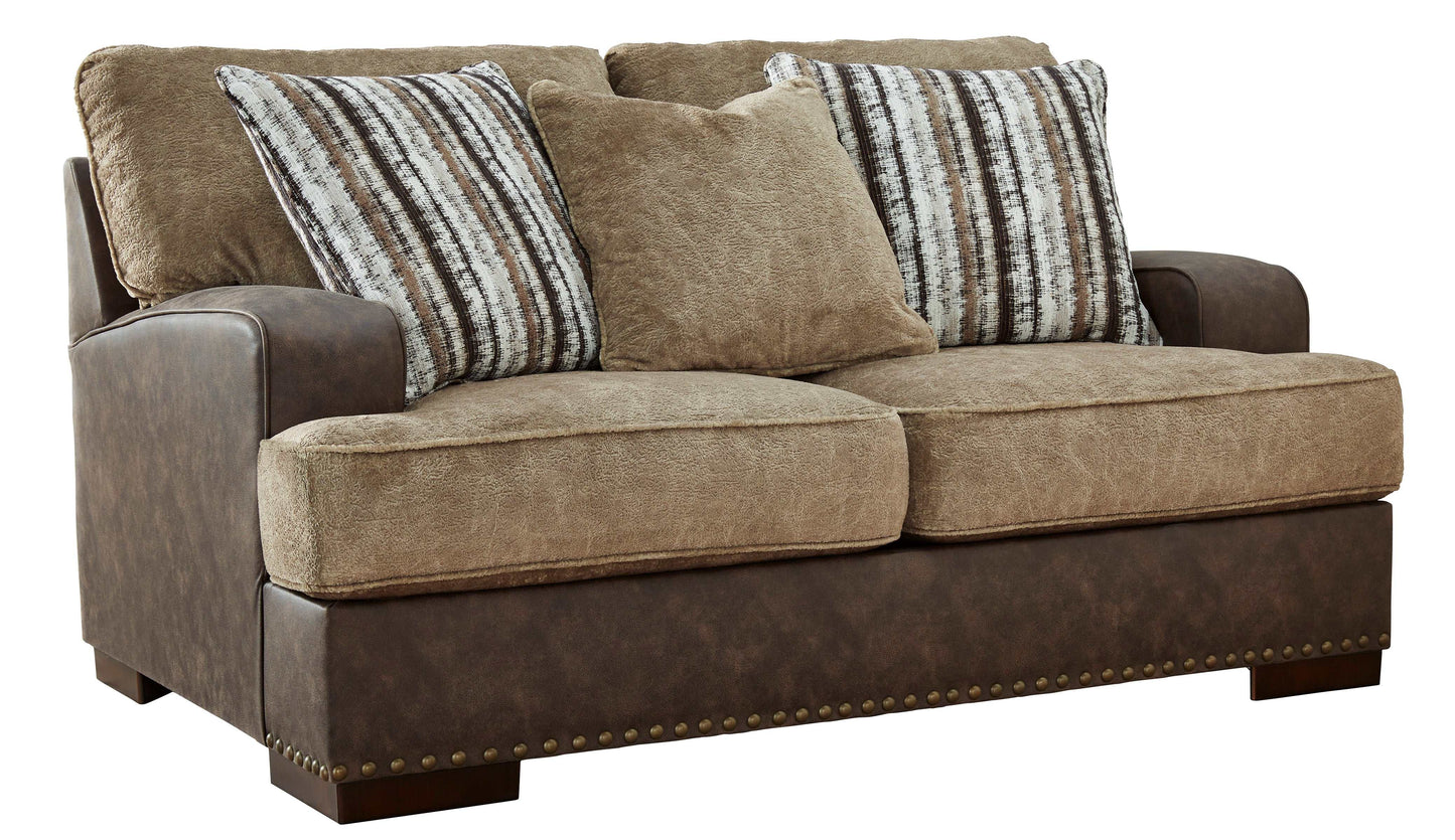 Alesbury Chocolate Loveseat