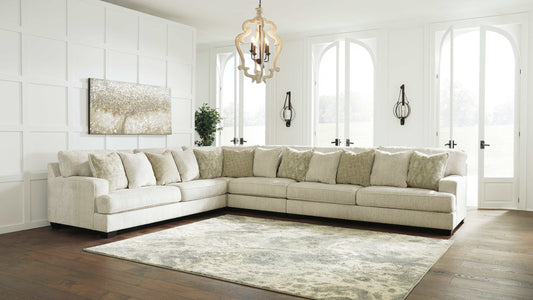 Rawcliffe Parchment 4pc Sectional Sofa