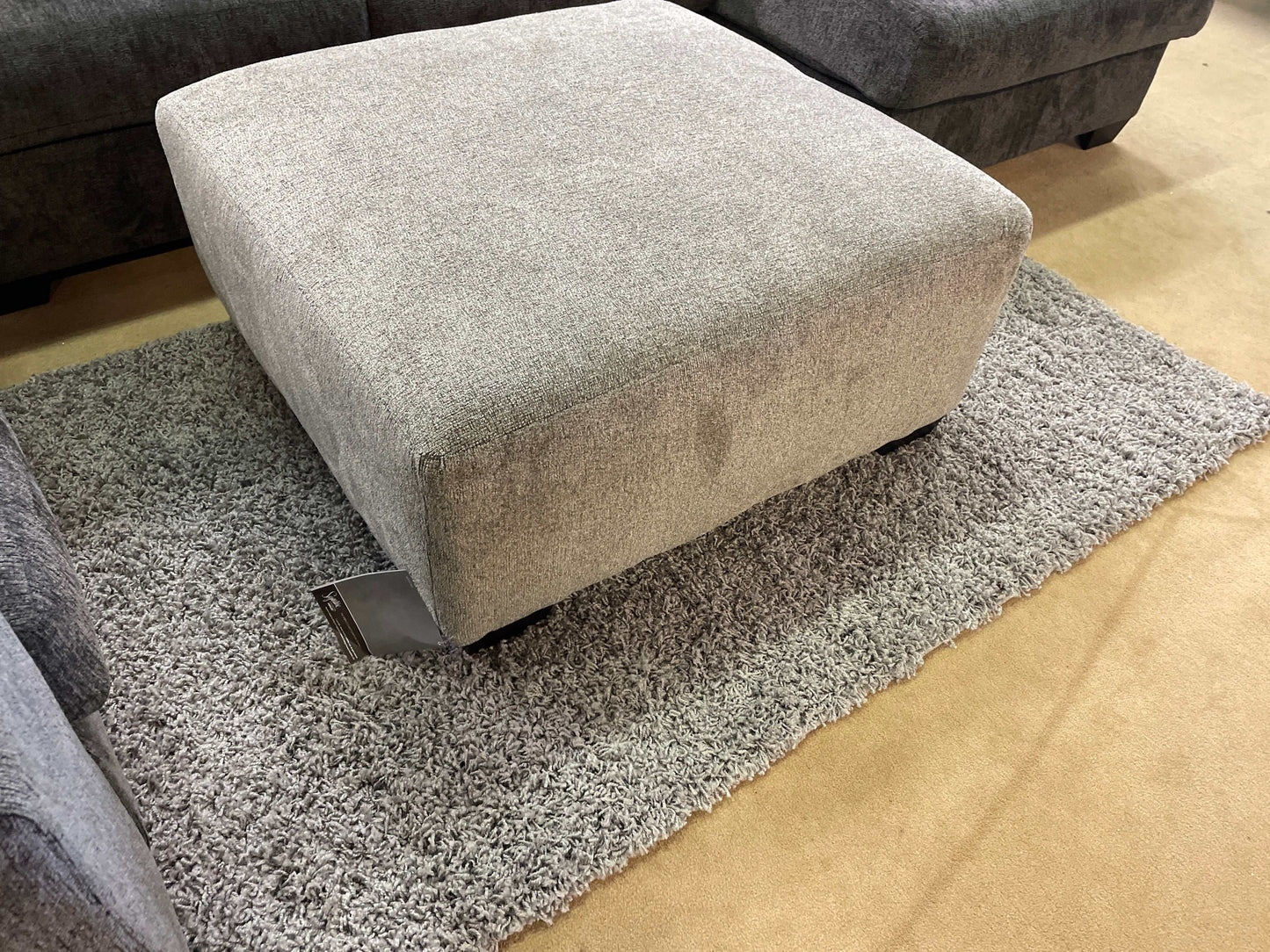 Ballinasloe Platinum Oversized Ottoman